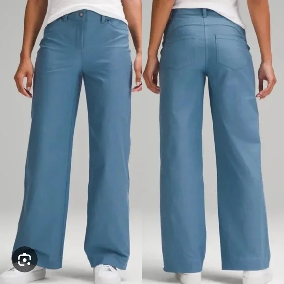 Lululemon City Sleek 5 Pocket Wide leg pant Olive Women's - Picture 1 of 6